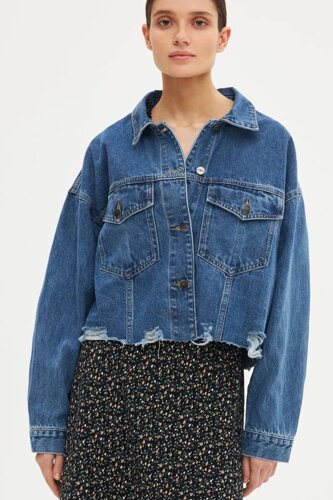 Куртка джинсовая арт. C122003W Цвет: Синий