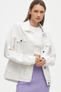 Куртка джинсовая арт. C122004W Цвет: Белый