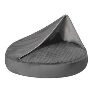 Lelap лежаки лежак-норка "Paradis", круглый, со съемным чехлом, серый (80 см)