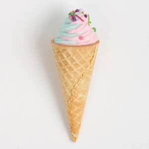 Маршмеллоу, 30 гр, в рожке, розово-голубое, Ваниль, Мороженое, Sweet life