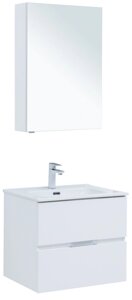Мебель для ванной Aquanet Алвита New 60 2 ящика, белая матовая