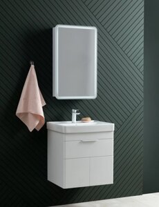 Мебель для ванной Aquanet Ирис new 60 белый глянец, 1 ящик, 2 дверцы