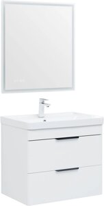 Мебель для ванной Aquanet Ирис new 71 белый глянец, 2 ящика