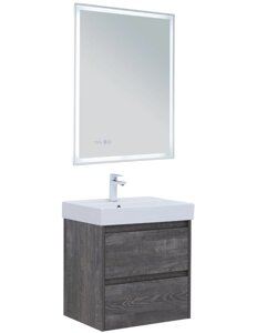 Мебель для ванной Aquanet Nova Lite 60 дуб серый, 2 ящика