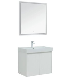 Мебель для ванной Aquanet Nova Lite 75 белый глянец, 2 дверцы
