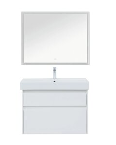 Мебель для ванной Aquanet Nova Lite 85 белый (2 ящика)