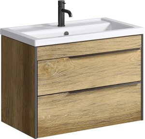 Мебель для ванной Aqwella Fargo 80 балтийский дуб подвесная/напольная