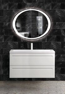 Мебель для ванной Art&Max AM-Platino-1000-2C-SO-BM белый матовый, подвесная