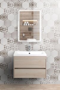 Мебель для ванной Art&Max Family-580-2C-SO-PB Pino Bianco, подвесная