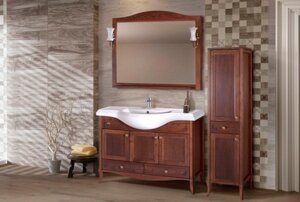 Мебель для ванной ASB-Woodline Салерно 105 антикварный орех