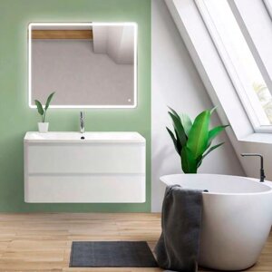 Мебель для ванной BelBagno Albano 80 подвесная, bianco lucido