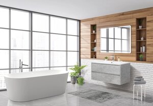 Мебель для ванной BelBagno Albano-Cer 105 подвесная, Cemento Verona Grigio