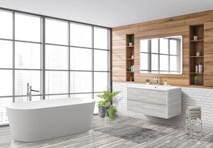 Мебель для ванной BelBagno Albano-Cer 105 подвесная, Rovere Vintage Bianco