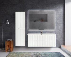 Мебель для ванной Cezares Duet 120 подвесная, Bianco Lucido