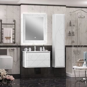 Мебель для ванной Opadiris Луиджи 90 подвесная, белая матовая