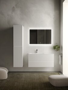 Мебель для ванной Sancos Snob R 100 SNR100LW левая, 2 ящика, Bianco