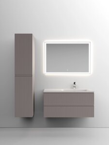 Мебель для ванной Sancos Snob T 100 SNT100RSM правая, 2 ящика, Doha Soft