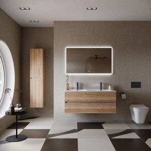 Мебель для ванной Sancos Urban 120-2 подвесная, дуб галифакс натуральный