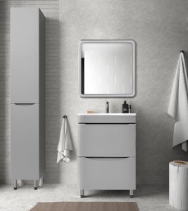 Мебель для ванной Style Line El Fante Бергамо мини 60 напольная, Люкс антискрейтч серый, Plus