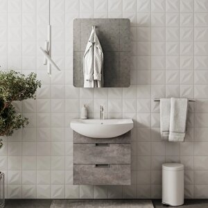 Мебель для ванной Volna Vario Z. 60.2Y подвесная, цемент/белый