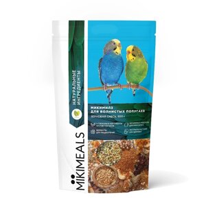 Mikimeals корм для волнистых попугаев (800 г)