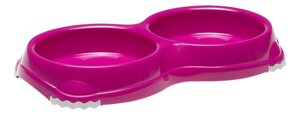 Moderna двойная миска нескользящая Smarty, 2*200мл, ярко-розовый (2х200мл)