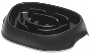 Moderna миска для медленного кормления SloMo, 950 мл, черная (0.95 л)