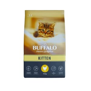 Mr. Buffalo сухой корм с курицей для котят (10 кг)
