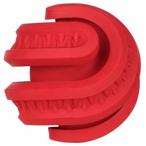 Mr. Kranch игрушка "Головоломка дентальная" для собак с ароматом бекона, красная (8,5х8,7 см)