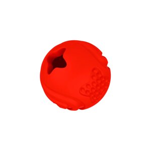 Mr. Kranch игрушка мяч для собак с ароматом бекона, красный (6,5 см)