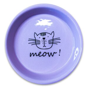 Mr. Kranch миска керамическая для кошек, сиреневая (200 мл)
