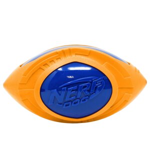 Nerf мяч для регби из термопластичной резины, 18 см (серия "Мегатон"синий/оранжевый) (254 г)