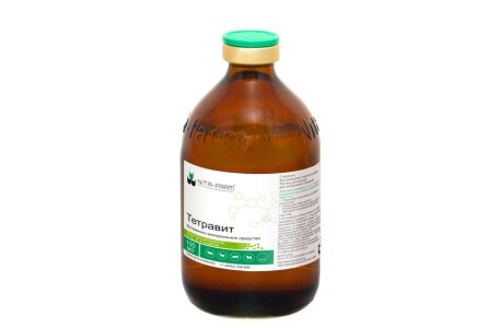 Nita-Farm тетравит,100 мл, масляный раствор витаминов А+Дз+Е+F (198 г)