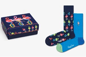 Носки Happy socks 2-Pack Flamingo Socks Gift Set XFLA02
