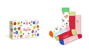 Носки Happy socks 3-Pack I Flower U Socks Gift Set XFLO08