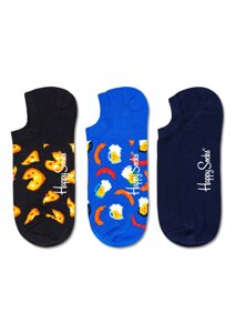 Носки Happy socks 3-Pack Junk Food No Show Sock JUN39
