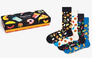Носки Happy socks 4-Pack Food Lover Socks Gift Set XFOO09