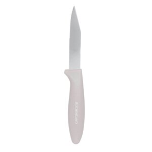 Нож для чистки овощей, 8 см, сталь/пластик, серо-коричневый, Regular