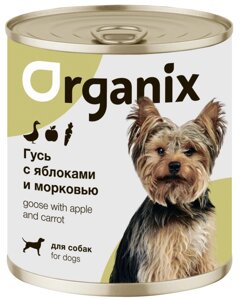 Organix консервы для собак Фрикасе из гуся с яблоками и морковкой (400 г)