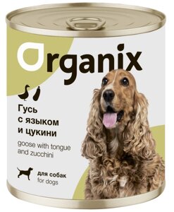 Organix консервы для собак Рагу из гуся с языком и цуккини (400 г)