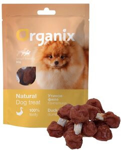 Organix лакомства для собак малых пород «Утиные гантельки»100% мясо) (50 г)