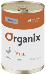 Organix монобелковые премиум консервы для собак, с уткой (100 г)