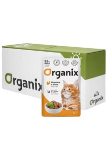 Organix паучи "Упаковка 25 шт" Паучи для котят индейка в желе (25 шт)