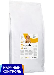 Organix полнорационный сухой корм для щенков крупных пород с курицей для здорового роста и развития (12 кг)