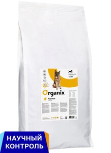 Organix полнорационный сухой корм для взрослых собак крупных пород с курицей и цельным рисом (12 кг)