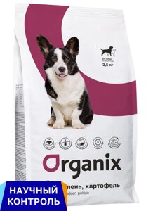 Organix полнорационный сухой корм для взрослых собак всех пород с олениной и картофелем (18 кг)