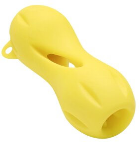 PETSHOP игрушки игрушка для собак "Кость резиновая" для лакомств, желтая (51 г)