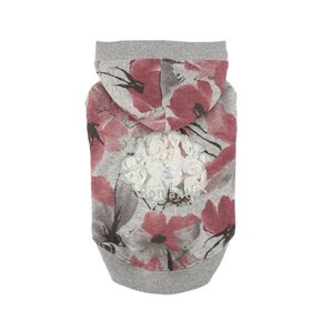 Pinkaholic худи с капюшоном и цветочным принтом "Романтический сад", винный (L)