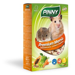 Pinny полнорационный корм для хомяков и мышей с фруктами (300 г)
