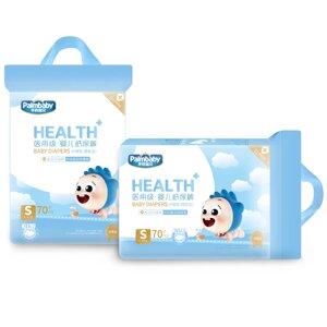 Подгузники HEALTH+ S (4-8 кг), 70 шт, Palmbaby